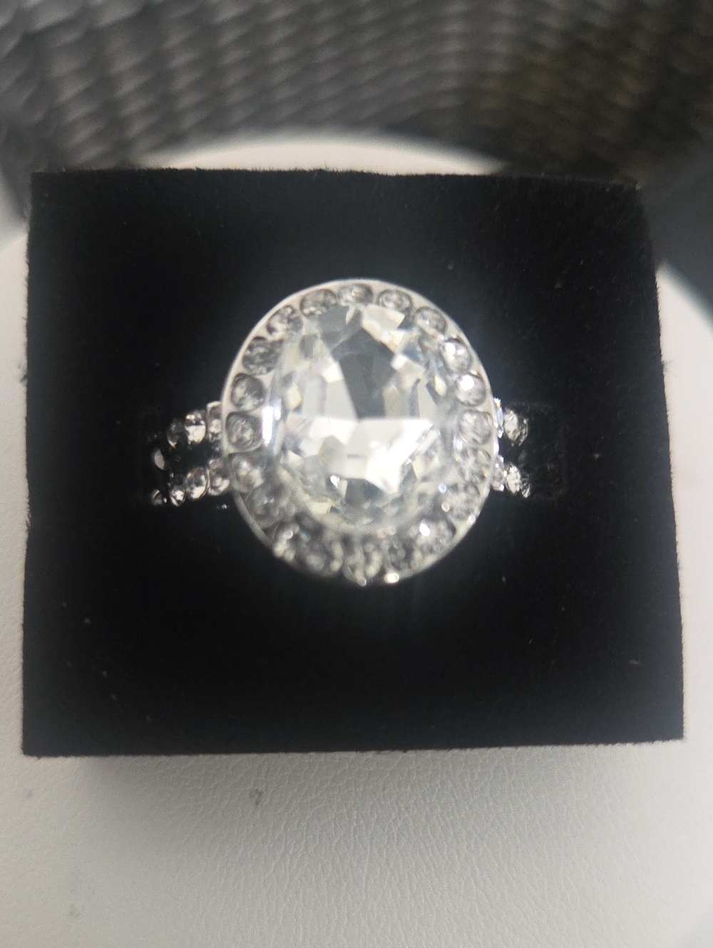 Paparazzi Unstoppable Sparkle White Ring NWT